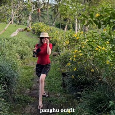 批发Panghu2026SS南法假日法式少女黑色波点半裙显瘦梨形身材短裙