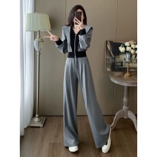 批发网红炸街休闲运动套装女春季2026新款时尚洋气<b class='q'>卫衣</b>阔腿裤两件套女