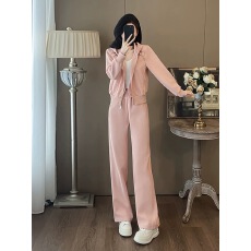 批发休闲运动装<b class='q'>套装</b>女春2026新款流行<b class='q'>韩版</b>显瘦高级感连帽卫衣两件套