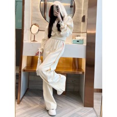 批发盐系卫衣运动服套装女2026新款秋季宽松时尚显瘦小个子休闲两件套