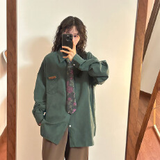 批发【<b class='q'>原</b>布料适合品质店铺】美式复古学院风领带纯色百搭叠穿衬衫衬衣