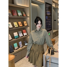 批发【原版1:1，适用直播品质店】甜美减龄圆角翻领波点<b class='q'>衬衫</b>女士<b class='q'>衬衣</b>