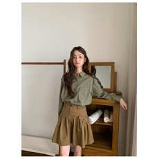 批发【原版1:1，适用直播品质店】甜美减龄圆角翻领<b class='q'>波点</b><b class='q'>衬衫</b>女士<b class='q'>衬衣</b>