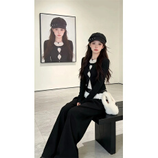 批发原版1:1/直播品质款/实价/韩系假两件镂空蕾丝t恤修身打底衫上衣