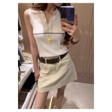 批发2026年夏季新款白色韩版休闲基础针织背心女显瘦上衣时尚无袖百搭