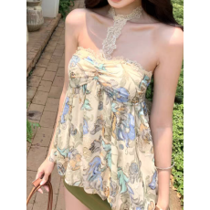 批发抹胸印花上衣