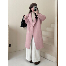 批发真羊毛！新款韩版宽松通勤休闲百搭显瘦双面羊皮毛大衣外套