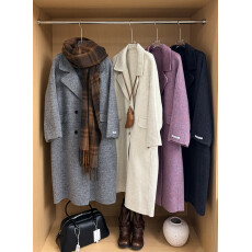 批发真羊毛！高端双面羊毛大衣女2025年冬新款宽松显瘦毛呢外套