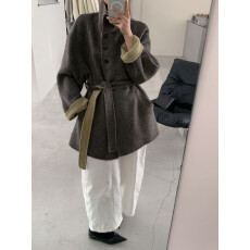 批发真羊毛！2025新款立领双面羊毛大衣女小个子收腰羊毛呢外套秋冬