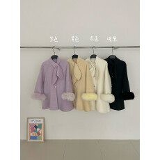 批发真羊毛！羊毛双面呢大衣秋冬季外套女高级感小个子毛呢长款宽松厚