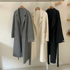 批发新款双面羊绒大衣女经典