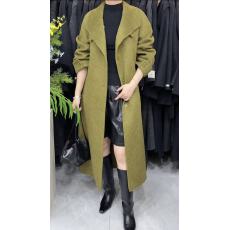批发2026<b class='q'>新款</b>双面羊绒大衣女长款高端气质极简风系带羊毛外套