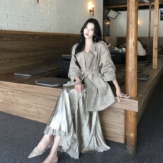批发优雅百搭气质高腰A字半身裙女秋2026新款高级感裙子
