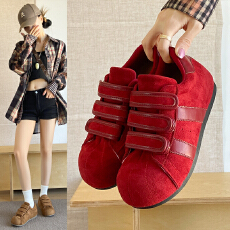 批发2025平底鞋女秋季魔术贴<b class='q'>韩版</b>ins女学生休闲运动百搭板鞋街拍