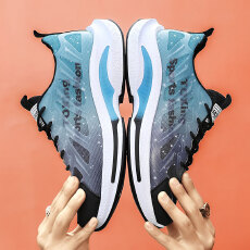 批发男鞋四季款飞织透气网布跑步鞋男<b class='q'>韩版</b>时尚学生休闲男士<b class='q'>运动</b>鞋潮牌