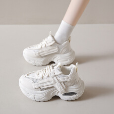 ins韩版新款老爹鞋女2026早秋学生运动跑步鞋休闲鞋厚底增高