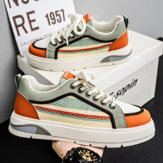 批发2026新款时尚休闲<b class='q'>男鞋</b>春季运动防滑耐磨青年舒适轻便百搭潮流板鞋