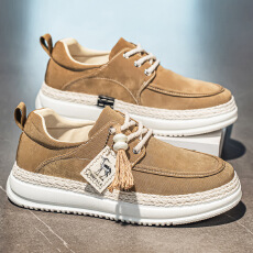 批发2026春季时尚年轻新款勃肯男士商务舒适防滑雨伞布材质休闲鞋<b class='q'>男鞋</b>