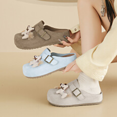 批发2026春季新款勃肯鞋ins韩版女学生懒人一脚蹬半托<b class='q'>休闲</b>鞋街拍拖鞋