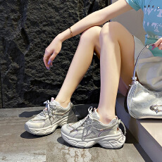 批发ins韩版新款老爹鞋女2026夏学生运动跑步鞋休闲鞋厚底增高