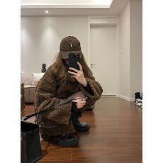 批发高级复古羊羔毛<b class='q'>外套</b><b class='q'>女</b>秋冬新款洋气慵懒皮毛一体羊羔绒休闲厚<b class='q'>大</b>衣