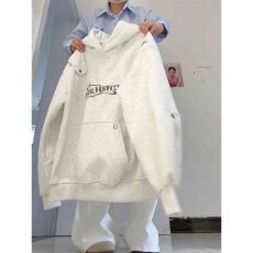 批发原版高街慵懒风字母连帽卫衣女春秋设计感宽松<b class='q'>情侣</b><b class='q'>百搭</b>外套上衣潮