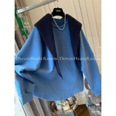 批发原版德绒280g大码300斤针织披肩圆领加绒<b class='q'>卫衣</b>两件套宽松上衣潮冬