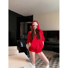 批发原版韩系东大门25春秋连帽刺绣卫衣拉链外套显瘦修身短<b class='q'>裤</b>两件套潮