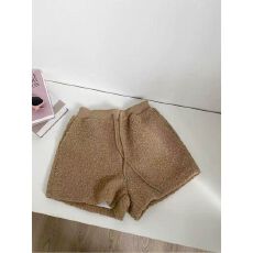 批发原版质量 摇粒绒复合牛奶丝 韩系<b class='q'>百搭</b>短<b class='q'>裤</b>女秋冬新款休闲靴<b class='q'>裤</b>潮