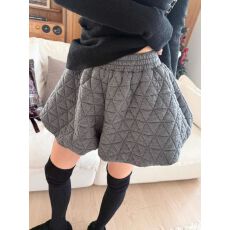 批发原版 加内里大码200斤秋冬松紧腰夹棉<b class='q'>短裤</b>女外穿a字阔腿<b class='q'>休闲</b>裤潮