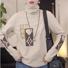 批发原版质量罗纹德绒 韩系时尚百搭高领<b class='q'>长袖</b>T恤女秋冬新款打底上衣潮