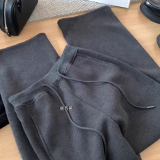 批发原版质量罗纹德绒复合超柔<b class='q'>韩版</b>气质阔腿裤女秋冬新款百搭休闲裤潮