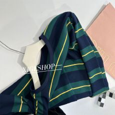 批发原版索罗娜领口<b class='q'>大码</b>300斤条纹<b class='q'>长袖</b>T恤女26春夏宽松显瘦圆领上衣潮