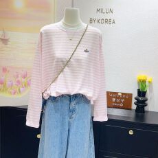 批发原版面料大码300斤韩系轻薄垂感显瘦刺绣小星球条纹长袖防晒衫潮