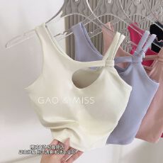 批发韩系性感小心机~新款带胸垫瑜伽服防震运动<b class='q'>文胸</b>高级感健身背心潮
