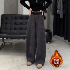 批发原版质量-—【毛呢面料】复240克银狐绒-——【弯刀卫裤】