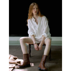 批发法式复古老钱风亚麻衬衫女夏季外穿薄款宽松长袖防晒衬衣外套上衣