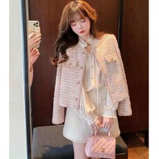 批发GA设计感<b class='q'>短</b>款高级感早春春季法式初春小香风<b class='q'>外套女</b>春秋款2023新款