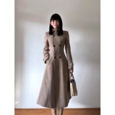 批发老钱风复古气质赫本名媛千金高级感<b class='q'>百搭</b>保暖毛呢外套秋冬新款女装