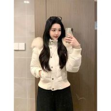 批发粉色慵懒风大毛领棉服外套女款冬季新款显瘦保暖连帽面包服<b class='q'>棉衣</b>潮