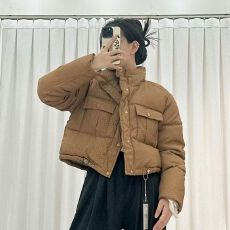 短款棉服女2025秋冬新款立领韩版轻薄小个子棉服加厚面包服外套