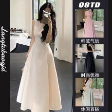 批发无袖<b class='q'>背心</b>白色连衣裙女夏季2026年新款气质高级感收腰显瘦度假<b class='q'>长裙</b>