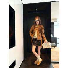 批发高级感翻领PU皮夹克外套女2026春季新款复古风百搭机车服短款皮衣