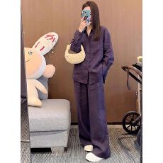 批发老钱风女高端套装休闲运动衬衫2026<b class='q'>春</b>夏时尚百搭防晒松弛感穿搭潮