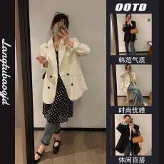 批发高级感西装<b class='q'>外套</b>女装春秋季2026年新款时尚百搭休闲宽松<b class='q'>显瘦</b>上衣