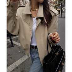 批发韩国chic 秋<b class='q'>冬</b>新款韩系气质风衣