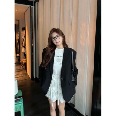 批发2026年早秋新款韩版气质廓形宽松百搭<b class='q'>西装</b>外套女休闲西服上衣潮