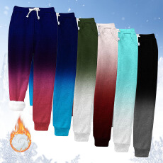 批发2024冬季跨境新款加绒加厚外贸渐变裤<b class='q'>女</b>宽松大码休闲裤<b class='q'>女</b>批发