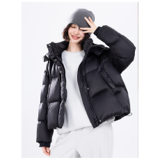 批发2025年新款时尚休闲运动<b class='q'>百搭</b>短款高级感棉服连帽宽松加厚棉衣INS