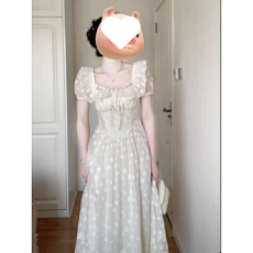 批发法式甜美泡泡袖<b class='q'>连衣裙</b>2026夏季新款高级感初恋气质收腰显瘦